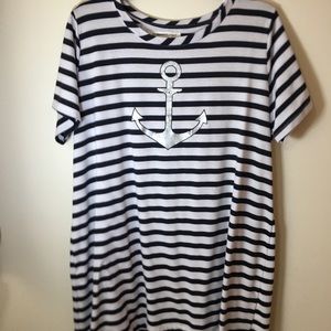 Long dress length T-shirt